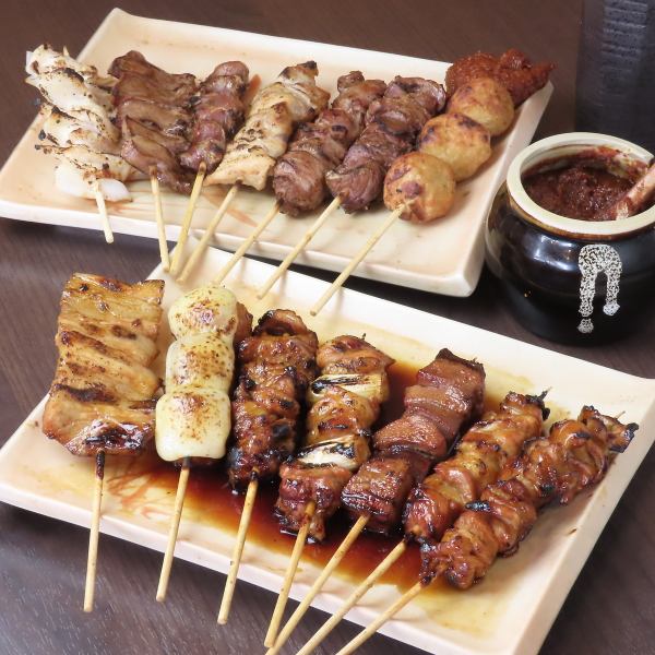【◆職人の技が光る◆】新鮮なお肉をその日に切り、串打ちした焼き鳥の逸品