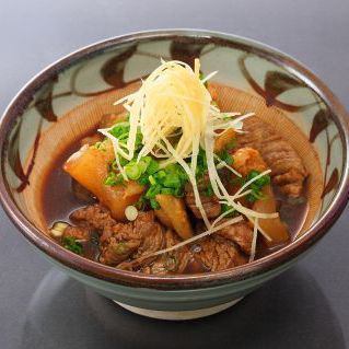 Beef tendon (simmered in ponzu sauce or miso)