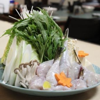 【含2小時暢飲】盡情讚岐縣著名河豚料理「讚岐特色♪河豚套餐」（共6道菜）7,500日元