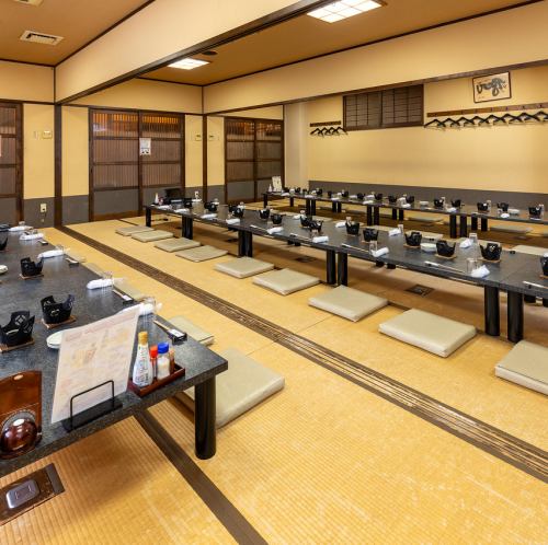 【完全個室：20名様～70名様まで】20名様までご利用いただける個室は、仕切りを外すことで、最大70名様までの大規模なご宴会にも対応可能です。歓迎会・送別会などの会社宴会から各種イベントまで、人数に合わせた最適な空間をご案内いたします。瀬戸内の味覚を囲む一体感のあるひとときをお楽しみください。