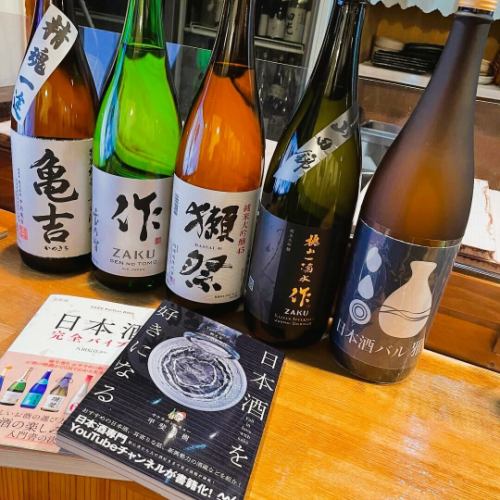約20種類の日本酒を常備！