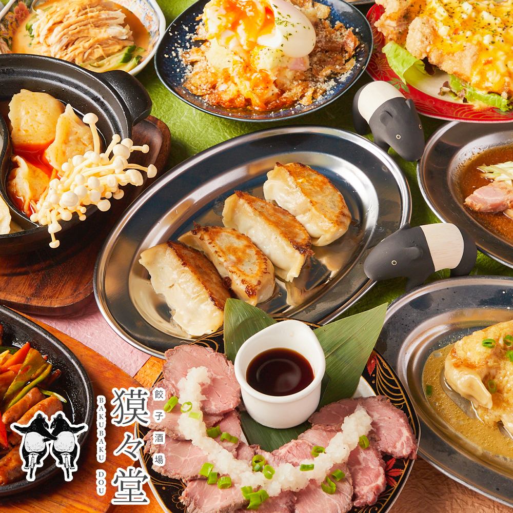 NEW OPEN 7/1◆Private rooms available! A spectacular gyoza bar where you can enjoy with all your senses! All-you-can-drink with draft beer for 1,500 yen!
