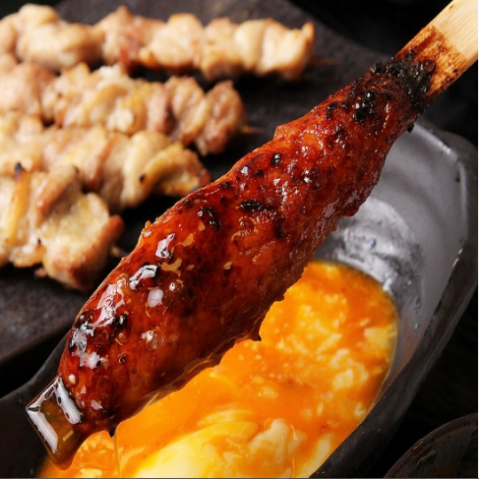Limited to 10 per day Tsukune skewers with hot balls