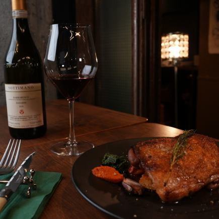 【平日限定】黒毛和牛のタリアータと厳選前菜を。2.5H飲み放題付き至福の全6品コース