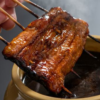 【うなぎ会席】国産うなぎを使用！八寸やう巻き、焼き鳥にうな重上（3/4尾）と甘味など全8品