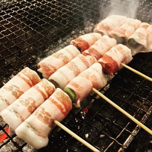 豚オクラ巻き