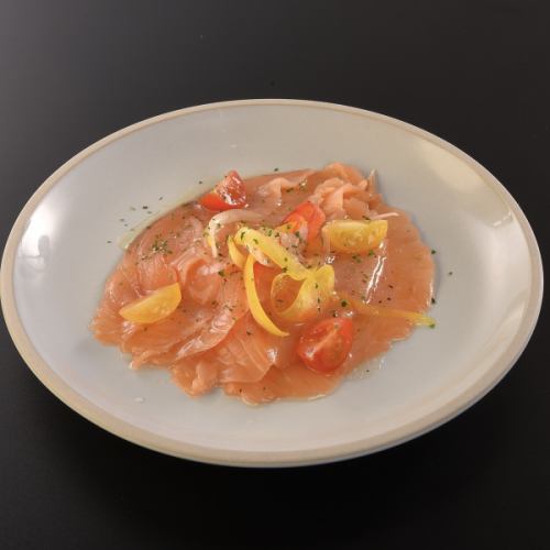 smoked salmon carpaccio