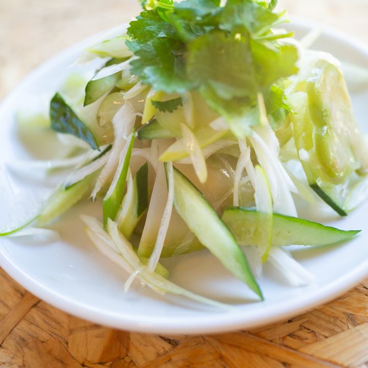 ザーサイと白ネギの和え物