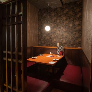 There is a complete private room for 4 people.You can relax slowly in a private space.