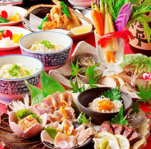 九州のうまかもん堪能！本場の人気の真心看板メニューが豊富！歓送迎会にもおすすめコースは3000円(税込)～