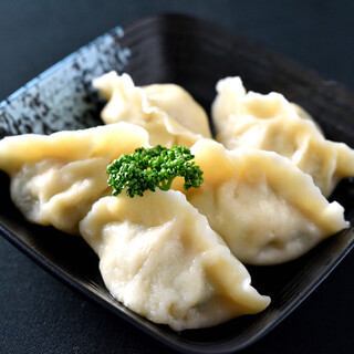 Homemade gyoza dumplings