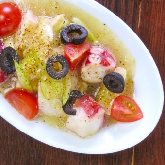 魚介とセロリのマリネ