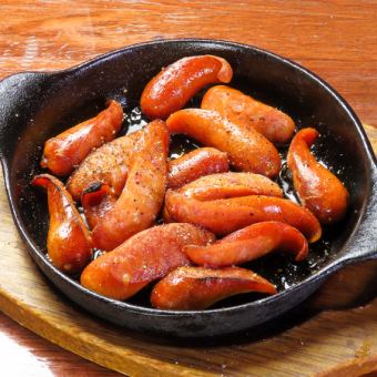 激辛チョリソーの鉄板焼き