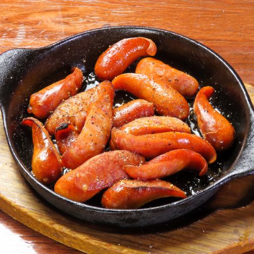 激辛チョリソーの鉄板焼き