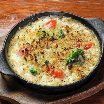 ズワイ蟹とブロッコリーのクリームドリア