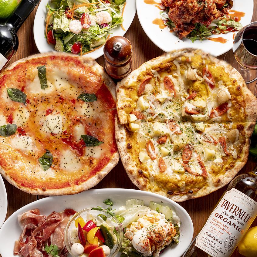 自家製ピザをはじめとする本格イタリアンが550円で楽しめる♪