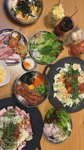 本格韓国料理の数々♪