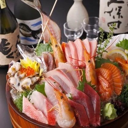 1 minute from Hatchobori Station: An izakaya that takes pride in its fresh fish.