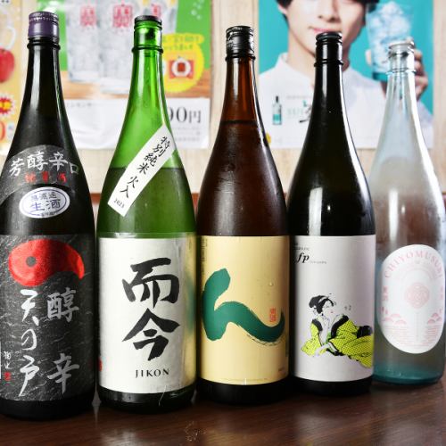 A selection of carefully selected sake from all over Japan, from Tohoku to Kyushu!