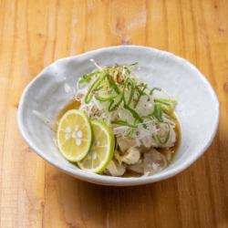 Boiled Tripe with Ponzu Sauce