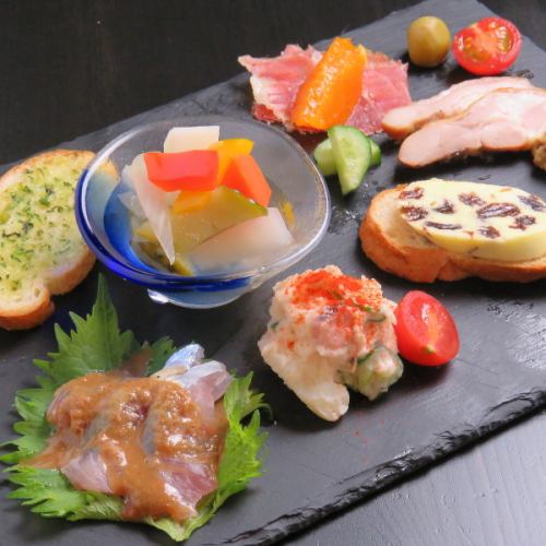 Omakase appetizer platter (for 1 person)
