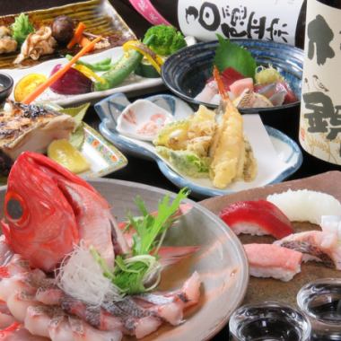 Sushiichi的海鲜日式宴会套餐5,500日元～（含税）