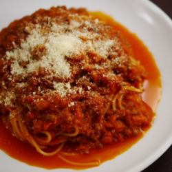 ミートソースパスタ