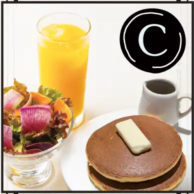 【セレクトランチセットC】ブーケサラダ＋ドリンク（8種より）＋ミニホットケーキセット