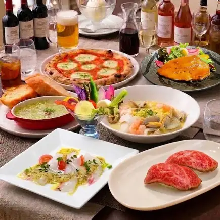 【飲み放題付6000円】和牛タタキ握りや選べるお肉&パスタ!Little Bプラン