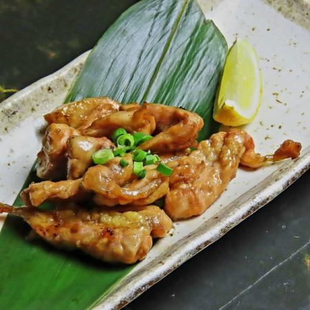 鶏せせりの網焼き