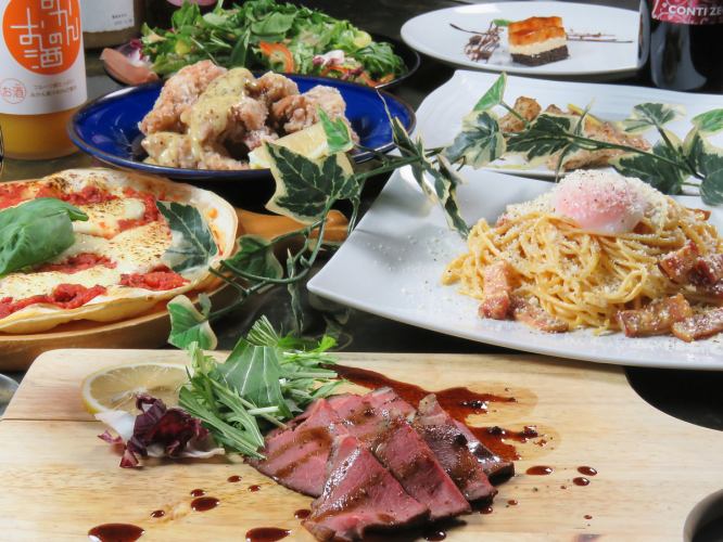 [From January 13th] "Uchide no Kozuchi Course" Roast beef/Fried chicken/Pizza and other 8 dishes, 2 hours [All-you-can-drink] 4,000 yen