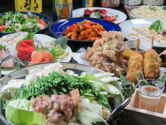 [From January 13th] "Treasure Ship Course" Salad/3 kinds of fresh fish/bulgogi etc. 9 dishes total 2 hours [All-you-can-drink] 4,500 yen