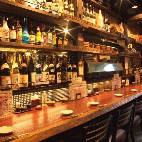 【お一人様やサク飲みに♪】仕事帰りの一杯にもぴったりな、気取らず過ごせる居心地の良いカウンター席
