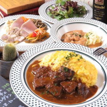 Hot pepper gourmet only! 6 dishes in total ☆ 4,500 yen (tax included) course with all-you-can-drink♪
