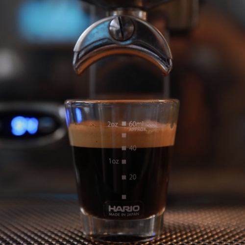Flavorful espresso made with specialty coffee beans