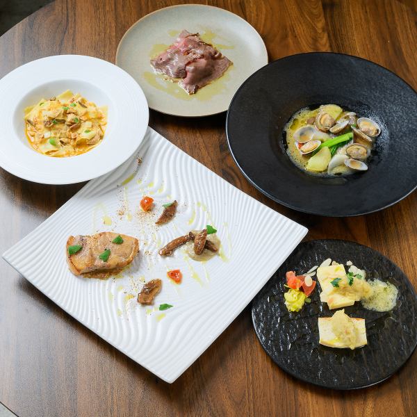 【都内やイタリアで修行した店主が作る完全お任せの内容!】コース料理
