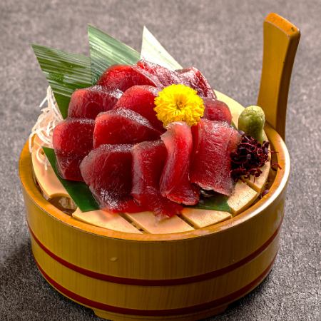 Bucket of bluefin tuna