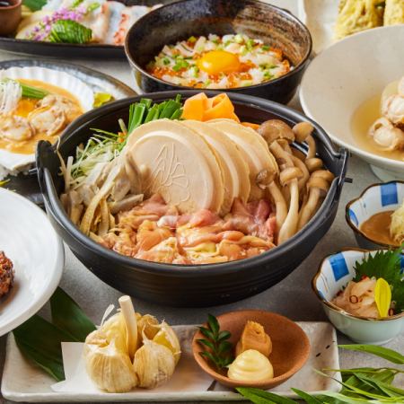 十和田バラ焼きやせんべい汁など【名物お試しコース】 8品 4,000円 2.5時間飲み放題