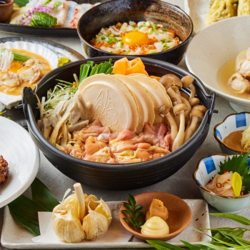 十和田バラ焼きやせんべい汁など【名物お試しコース】 8品 4,000円 2.5時間飲み放題
