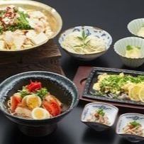 【博多もつ鍋コース】サラダ、揚げ物、お鍋など全6品