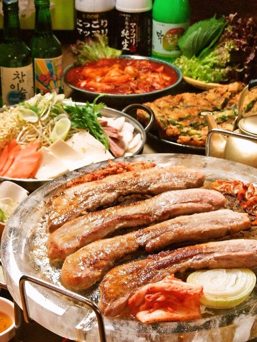 No. 1 popular ☆ "Samgyeopsal" starts at 980 yen (excluding tax)! Great value sets too!