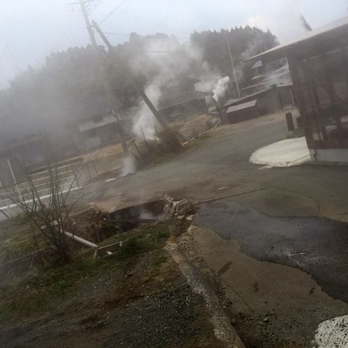 熊本小国町岳湯の地熱で蒸しあげた絶品『地熱豚足』