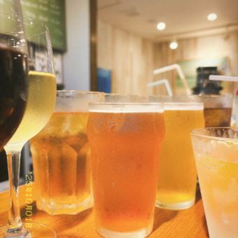 90分钟无限畅饮精酿啤酒（不含食物）3480日元（含税）