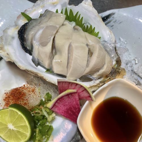 rock oyster sashimi