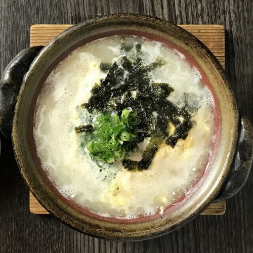 Chicken and egg porridge