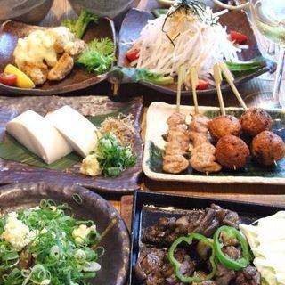 【土日祝 限定】最上級「もも焼き」含む7品+ビール含む2h飲み放題『宮崎コース』5500円 税込