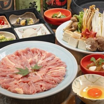 「神楽とり」のすき焼き、〆うどん含む8品+生ビール含む2h飲み放題『すき焼きコース』8000円税込
