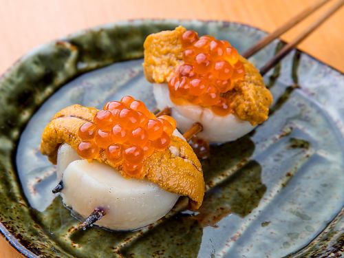 Grilled scallop scallop sea urchin how much