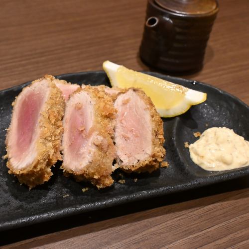 Tuna cutlet prepared in-house