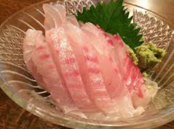 Fresh fish sashimi for breakfast 1/2 servings